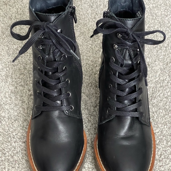 EOS Corbyn women’s leather combat boots - Picture 2 of 12
